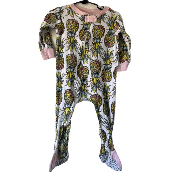 Rosie Pope Pineapple Footie Pajama - Picture 1 of 4